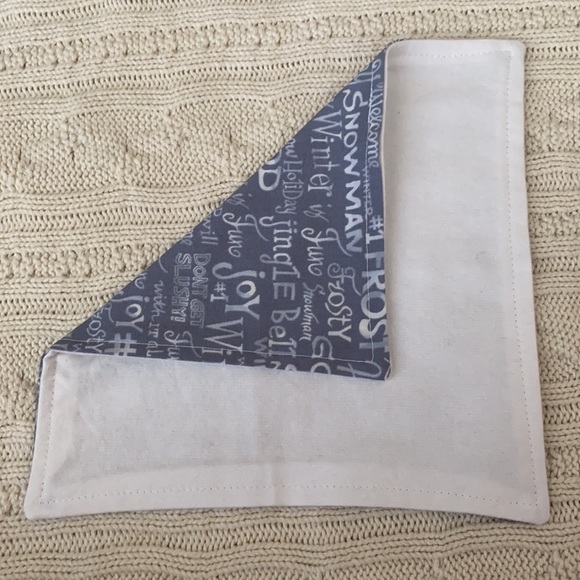 Winter Words Cloth Dinner Napkins, set of 4 - Picture 3 of 3